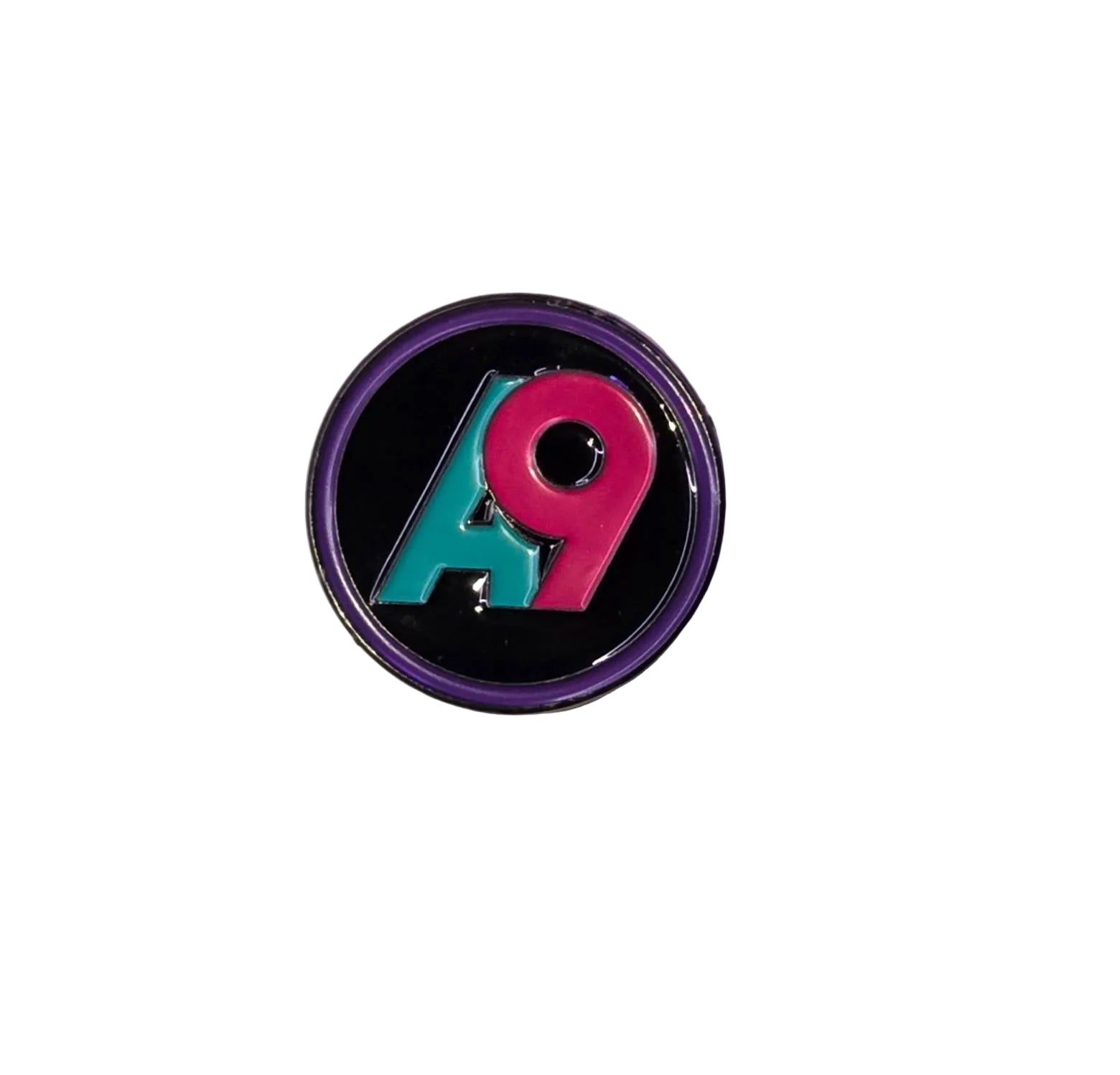 A9 Badge Pink/Teal: Pin