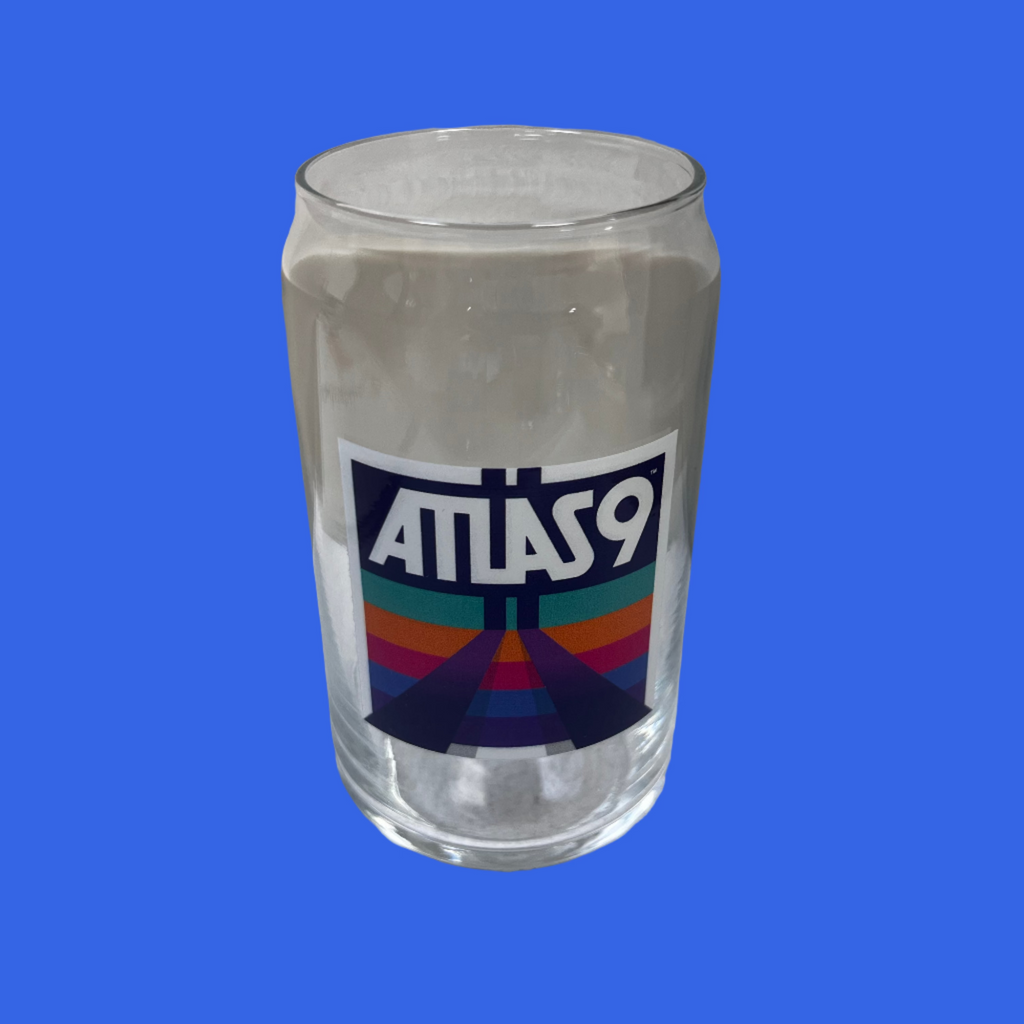 A9 Can Glass with Lid/Straw