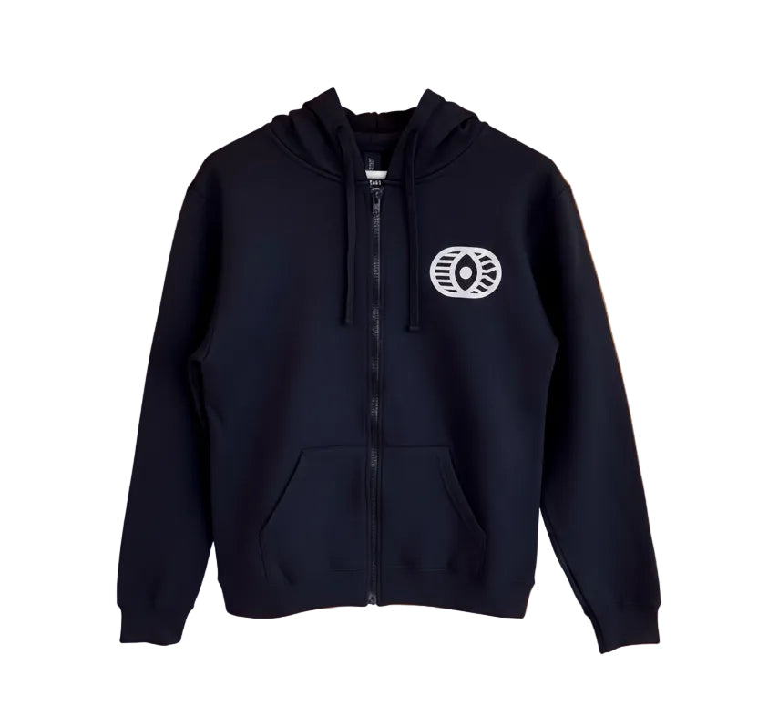 Black Facade Zip-Up