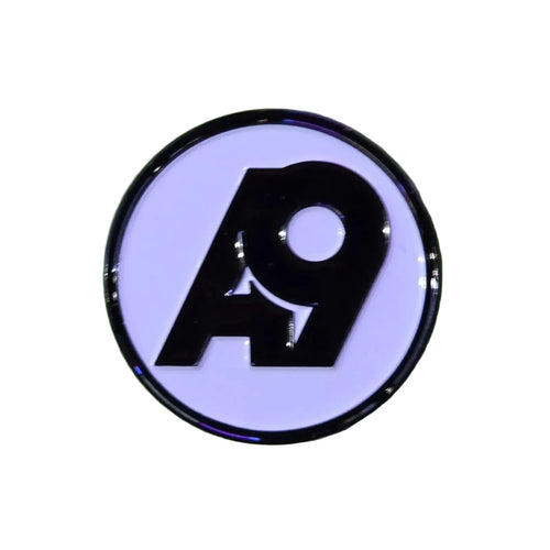 A9 Badge Black/White Pin