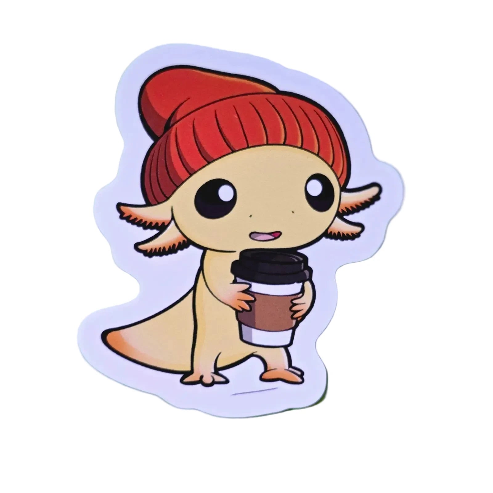 Gouda The Axolotl Sticker