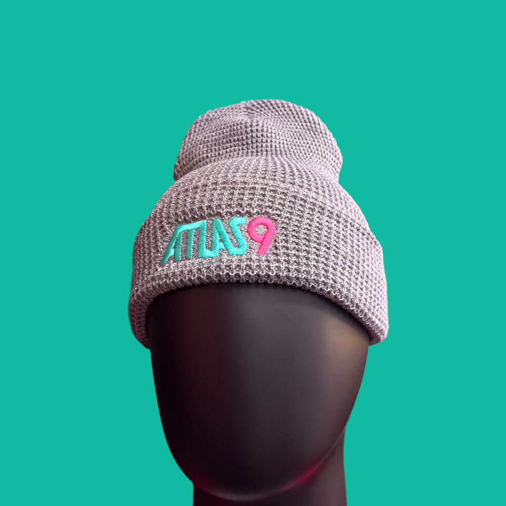 A9 Grey Waffle Knit  Beanie