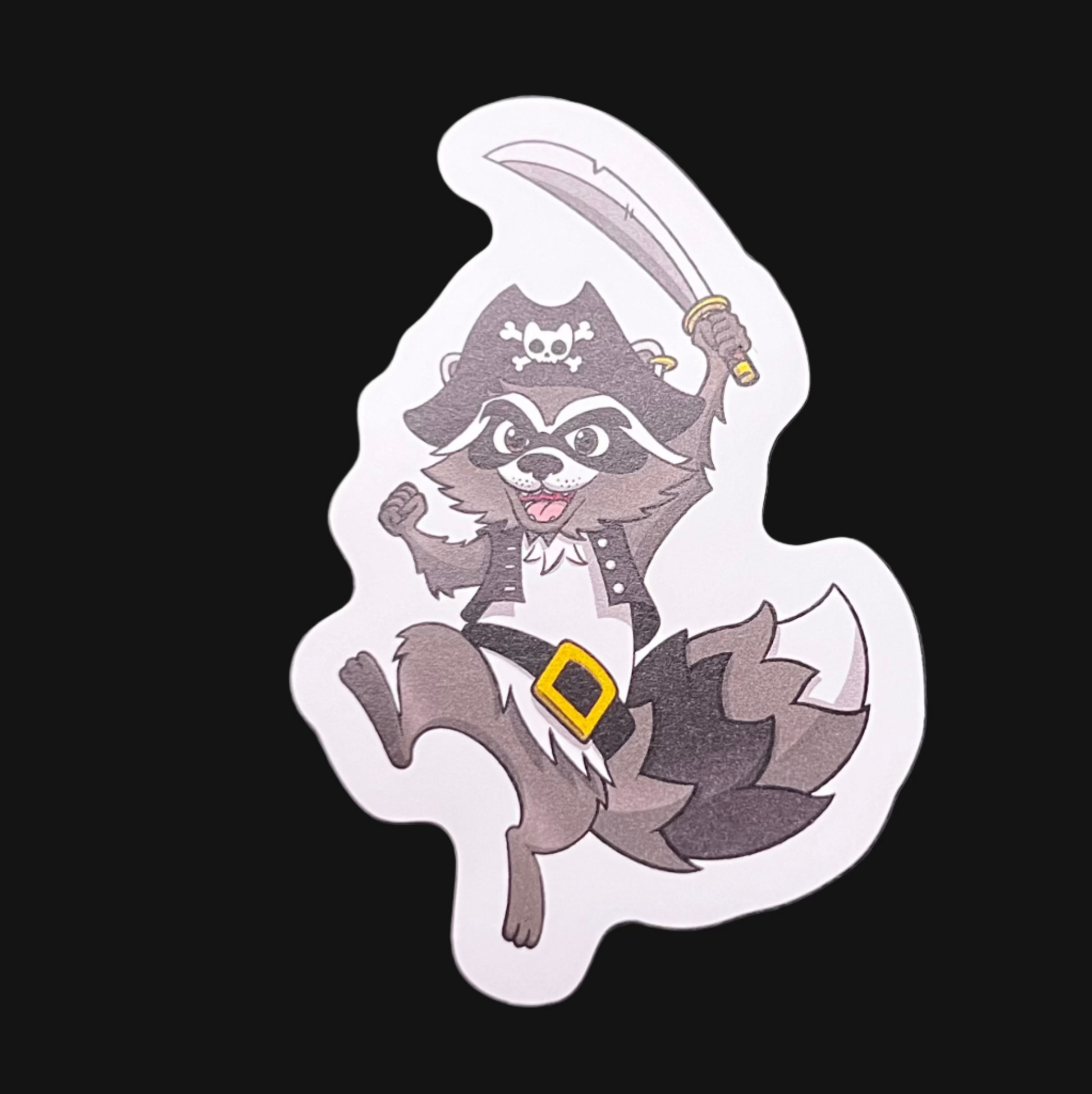 Fuzz The Raccoon Sticker