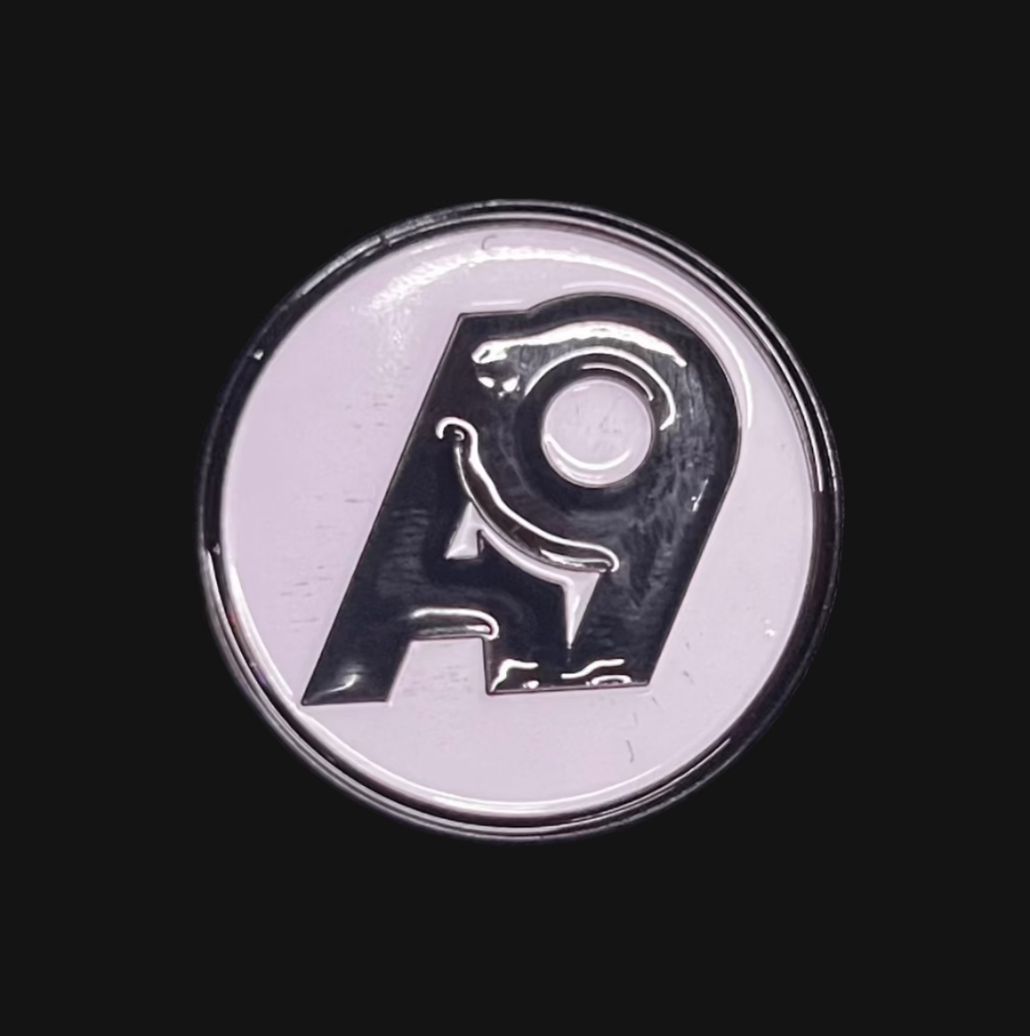 A9 Badge Black/White Pin