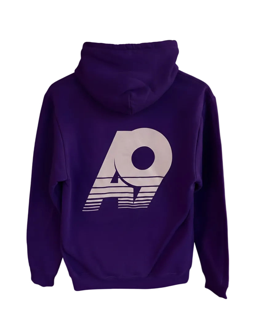 Purple Retro Badge Zip-Up