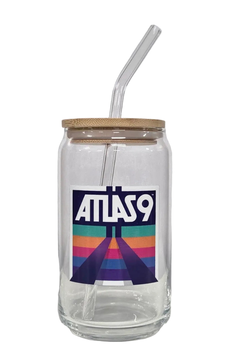 A9 Can Glass with Lid/Straw
