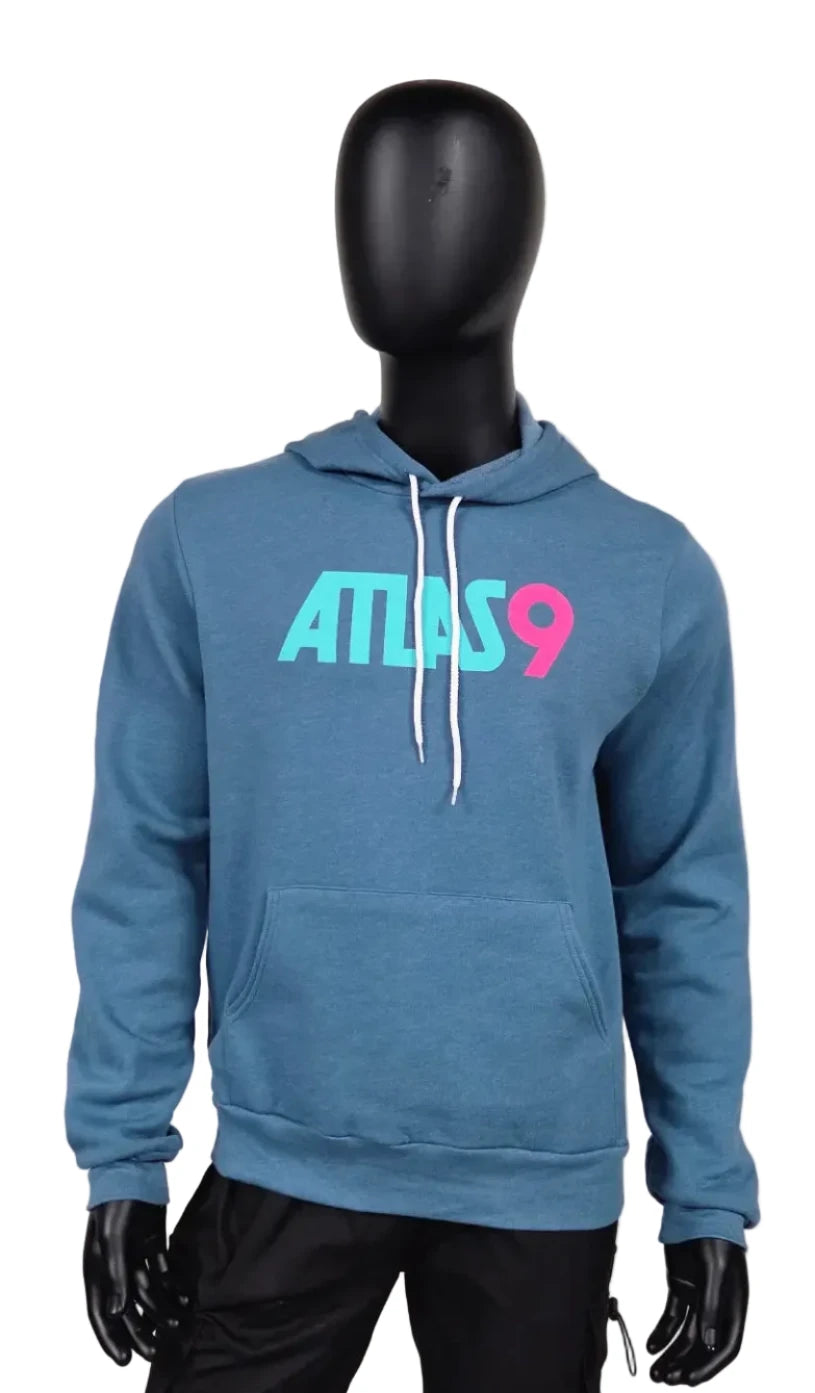 Teal And Pink Atlas 9 Hoodie