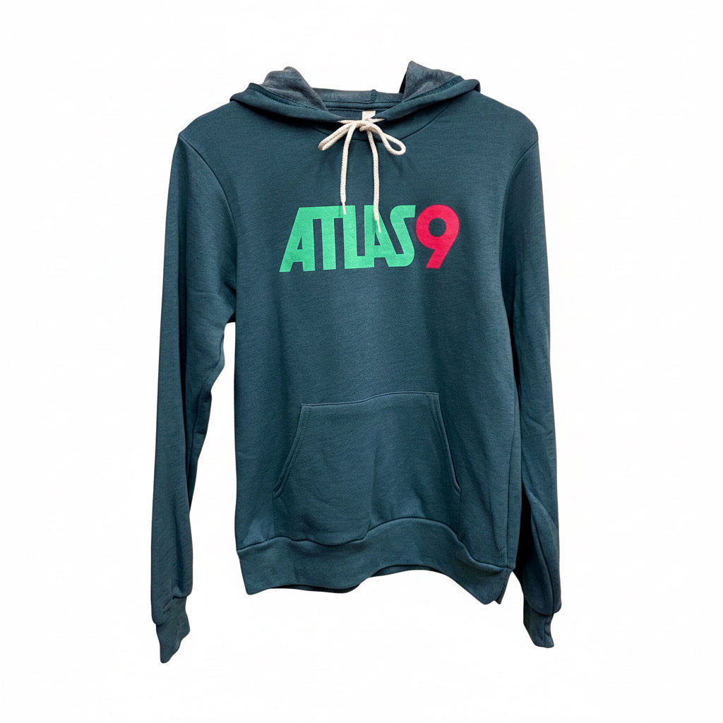 Teal And Pink Atlas 9 Hoodie